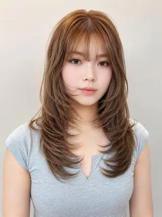 セミロング 【公式】amble luxe池袋東口🩷のヘアスタイル
