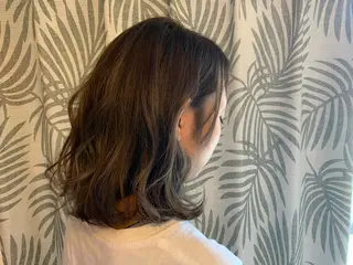 ミディアム カラー 大人デザイン 🍃MORIKA🍃のヘアスタイル