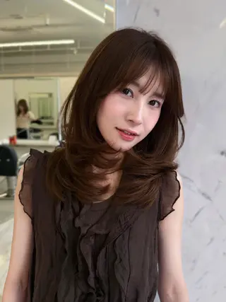 ミディアム parvemix平野 真央🎀💞のヘアスタイル