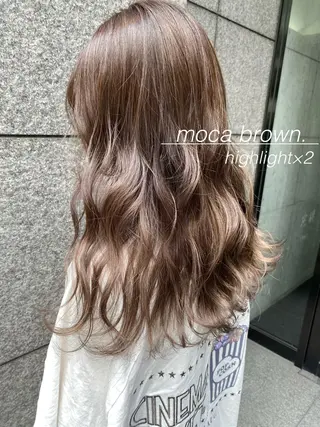 セミロング カラー 小林 夢羽のヘアスタイル