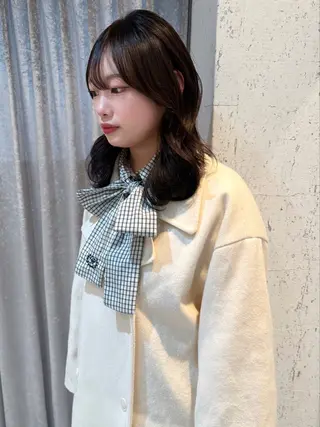 ミディアム カラー mai / linoah˚✧のヘアスタイル