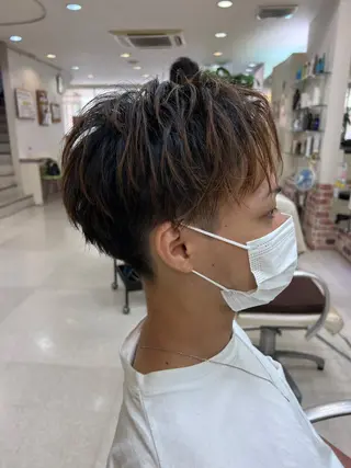 ショート カラー メンズ Cecilhair なんば店    岩川のヘアスタイル