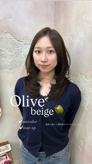 ミディアム 🫧Lond/名駅/ かれん🌜🎀のヘアスタイル
