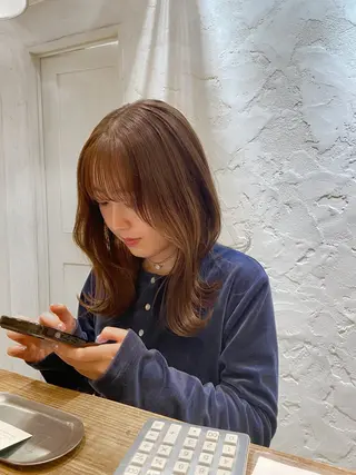 セミロング カラー 🌟アレンジが似合う カラー🌟Rumiのヘアスタイル