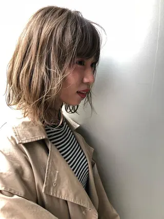 ミディアム 中野 恵脩のヘアスタイル