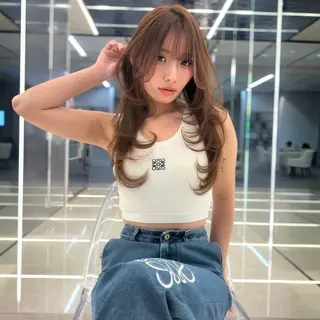 ロング 高野 恭佑のヘアスタイル