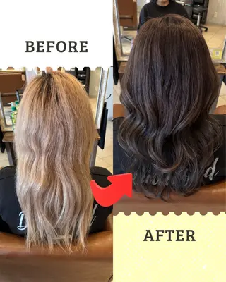 カラー 沖本 あやののヘアスタイル