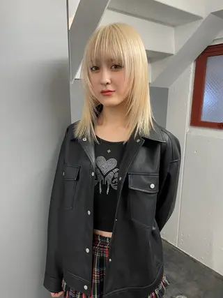 ミディアム カラー 似合わせカット/ naokoのヘアスタイル