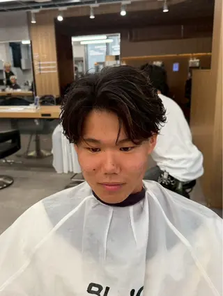 ショート カラー パーマ ヘアアレンジ メンズ キッズ メンズ特化/カラー /せなのヘアスタイル