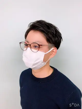 ショート メンズ 笠原 敦司のヘアスタイル
