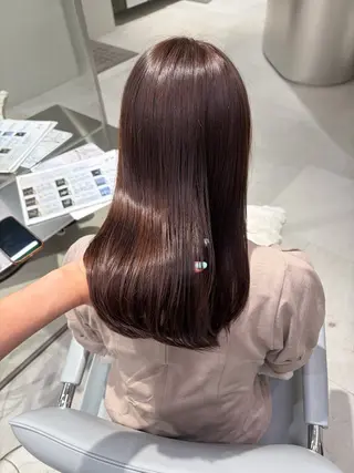 カラー aoi🌙 暖色カラー/ボブのヘアスタイル