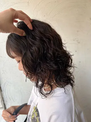 ミディアム パーマ お任せヘア☘️☘️ 及川渚のヘアスタイル