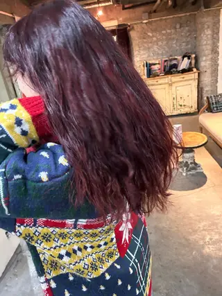 ロング カラー パーマ お任せヘア☘️☘️ 及川渚のヘアスタイル