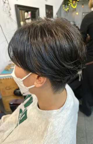 ミディアム パーマ メンズ 元住吉プランツヘアー ☘️まるやま☘️のヘアスタイル