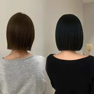 ミディアム 柔らかい縮毛矯正/ ボブ/北林のヘアスタイル