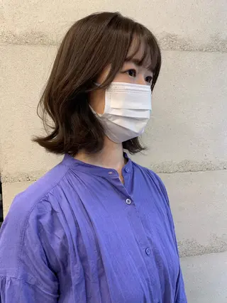 カラー 透明感カラー✂︎ /縮毛矯正/YUKAのヘアスタイル