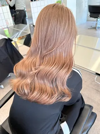 セミロング 艶々ブリーチ職人🎀 あげは💖のヘアスタイル