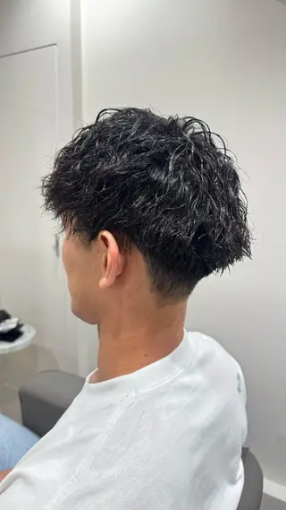 パーマ メンズ mid-c アシスタントひさとのヘアスタイル