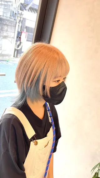 カラー misaki /ハイトーンカラーのヘアスタイル