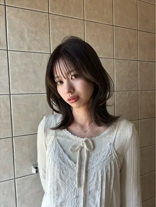 ミディアム 澤石 陸舞のヘアスタイル