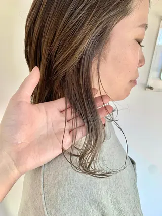 ミディアム カラー 中村 靖彬のヘアスタイル