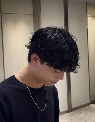 ショート パーマ メンズ 🇬🇧サーフカール 銀座/ren🎸のヘアスタイル