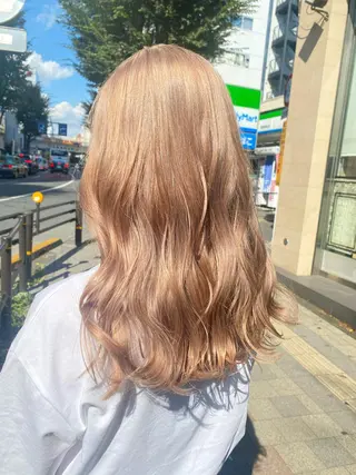 ロング カラー ヘアアレンジ TSUNA 🌙 Lim 五反田のマツエク・マツパデザイン