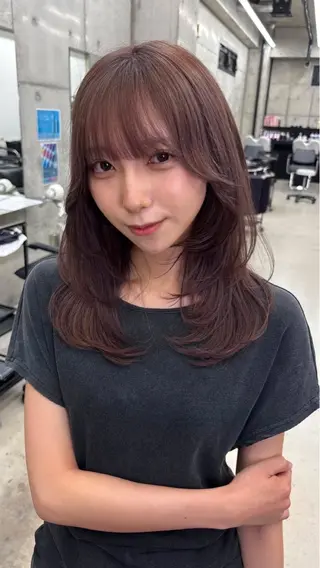 カラー 伊藤七奈/名古屋/ ハイトーン/ブリーチのヘアスタイル