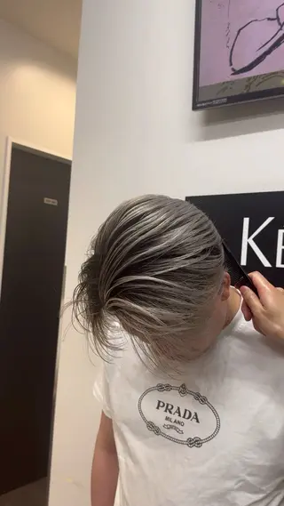 ショート カラー メンズ 【men's Lapis横浜】海人のヘアスタイル