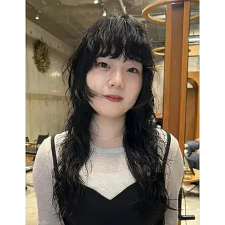 パーマ カエデ🦔 カット・パーマのヘアスタイル