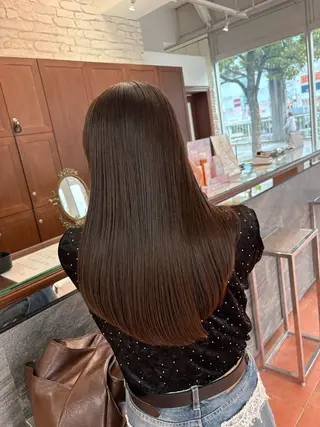 ロング カラー ヘアアレンジ 艶髪🪄透明感カラー 井戸大喜のヘアスタイル