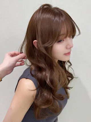ロング カラー COA GINZA 空也/前髪/顔まわりのヘアスタイル