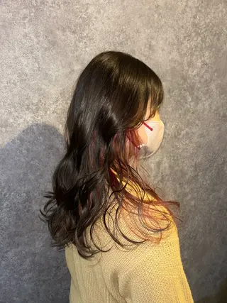 ロング カラー 嶋田 和花のヘアスタイル