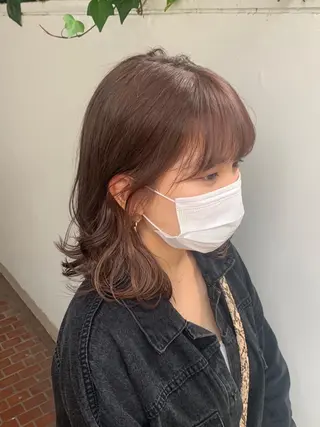 ミディアム カラー ヘアアレンジ 憧れの艶ハイトーンへ 🌙サイダサキのヘアスタイル