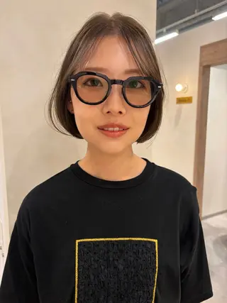 ミディアム カラー 砂原 ひよりのヘアスタイル