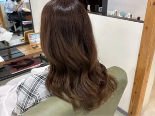 セミロング 艶感暖色カラー /ボブ/瀬戸山舞のヘアスタイル