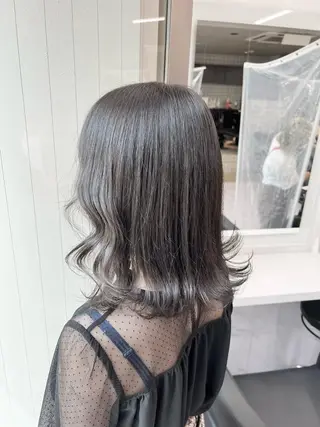 ショート カラー パーマ ヘアアレンジ メンズ キッズ ネイル マツエク・マツパ 上品＆韓国風 🥀海心🥀のヘアスタイル
