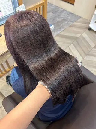 ロング カラー 藤間 帆乃夏（とうまほのかのヘアスタイル