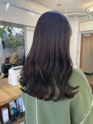 ロング カラー 【表参道】Ruri デジタルパーマのヘアスタイル