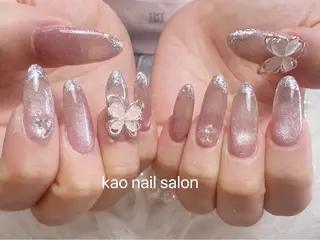 ネイル kao nail マグネット/長さだしのネイルデザイン