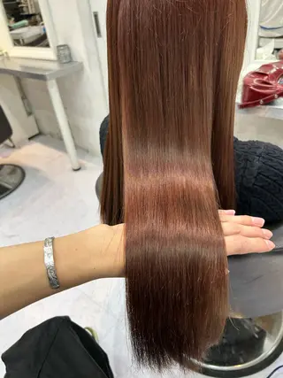 ロング tatsuya新宿 縮毛矯正/髪質改善のヘアスタイル