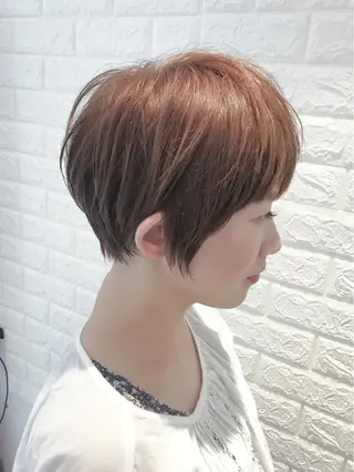 ショート カラー 大人女性ショート専門 tomodaのヘアスタイル