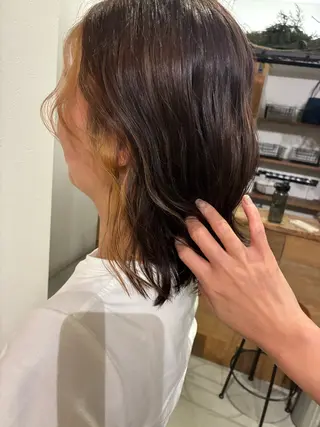 ミディアム カラー 清水 美香のヘアスタイル
