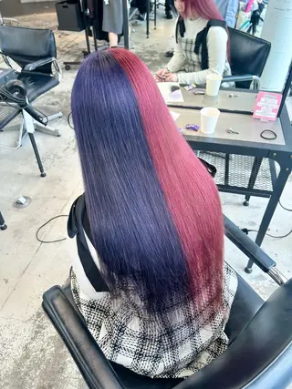 ロング カラー ヘアアレンジ 🎀ブリーチ×艶髪 🎀 ♡さや♡のヘアスタイル