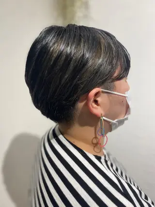 ショート カラー 🫧透明感カラー🫧 佐野花苗[新宿]のヘアスタイル