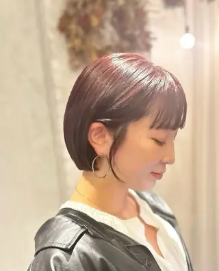 ショート カラー 前田 加奈子のヘアスタイル