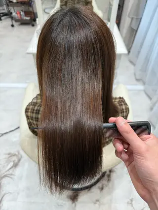 セミロング 縮毛矯正/髪質改善 YUUのヘアスタイル