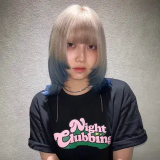 ミディアム カラー メイ ☪️のヘアスタイル