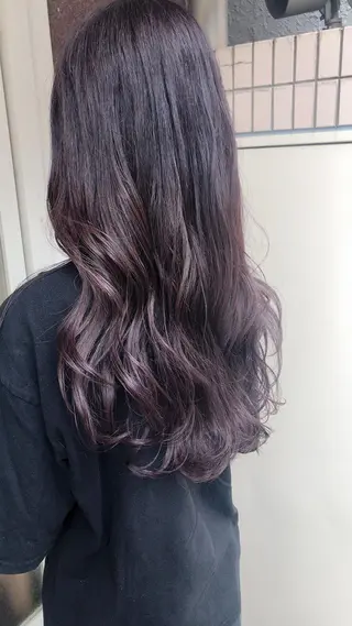 ロング カラー 西村 有紗のヘアスタイル