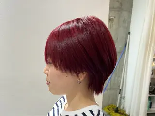 ミディアム カラー メンズ 福田 世奈のヘアスタイル